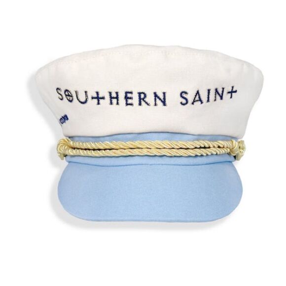 Southern Saint White and Blue Captain Hat - Picture 1 of 3